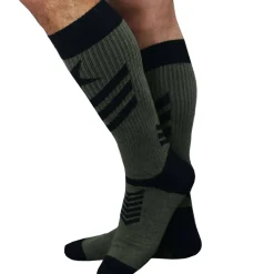 Breedwell Chaussettes-Chaussettes Hautes Cockpit Kaki