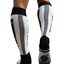 Breedwell Chaussettes-Chaussettes Hautes Eternity - Blanc - Noir