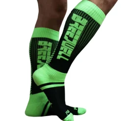 Breedwell Chaussettes-Chaussettes Hautes Eternity Vert Fluo - Noir