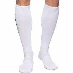 Addicted Chaussettes-Chaussettes Hautes Fetish - Blanc - Noir