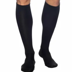 Addicted Chaussettes-Chaussettes Hautes Fetish - Noir - Rouge