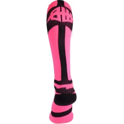 Breedwell Chaussettes-Chaussettes Hautes Infinity Rose Fluo