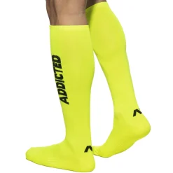 Addicted Chaussettes-Chaussettes Hautes Neon Jaune Fluo