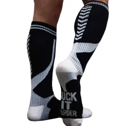 Breedwell Chaussettes-Chaussettes Hautes Sucker Noires