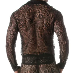 TOF Paris Chemises / Polos-Chemise en Dentelle Noire