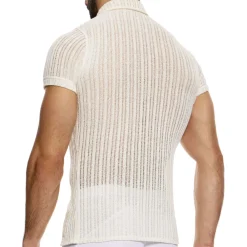 Modus Vivendi Chemises / Polos-Chemise Striped Crochet Beige