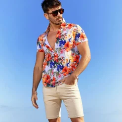 SKU Chemises / Polos-Chemise Tropical Summer Blanche