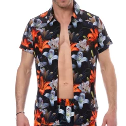 SKU Chemises / Polos-Chemise Tropical Summer Noire