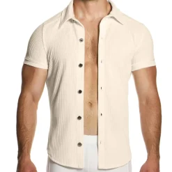 Modus Vivendi Chemises / Polos-Chemisette Corduroy Blanc Cassé