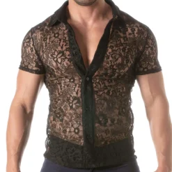 TOF Paris Chemises / Polos-Chemisette en Dentelle Noire