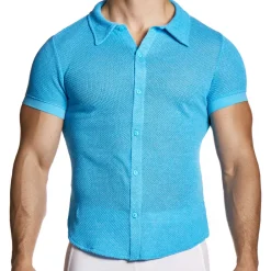 Modus Vivendi Chemises / Polos-Chemisette Micro Knit Turquoise
