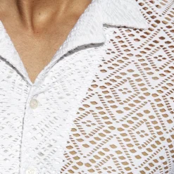 ES Collection Chemises / Polos-Chemisette Retro Ibiza Ivoire