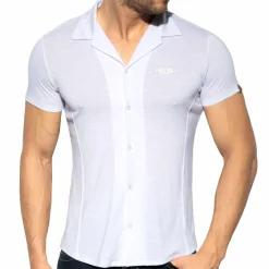 ES Collection Chemises / Polos-Chemisette Slim Fit Microfibre Blanche
