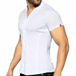 ES Collection Chemises / Polos-Chemisette Slim Fit Microfibre Blanche