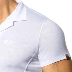 ES Collection Chemises / Polos-Chemisette Slim Fit Microfibre Blanche