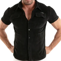 TOF Paris Chemises / Polos-Chemisette Velours Côtelé Noire