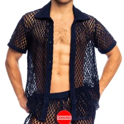 L'Homme invisible Hauts|Chemises / Polos-Chemisette Zephiro Bleu Marine