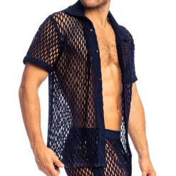 L'Homme invisible Hauts|Chemises / Polos-Chemisette Zephiro Bleu Marine