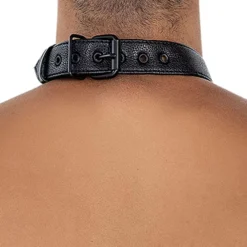CUT4MEN Cockrings|Accessoires Sexy-Collier-Harnais C-Ring BL4CK Noir