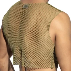 ES Collection Tenues Sexy|Débardeurs-Crop Top Beachy Résille Kaki