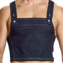 Modus Vivendi Débardeurs-Crop Top Denim Bleu