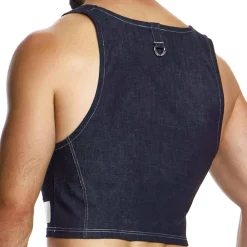 Modus Vivendi Débardeurs-Crop Top Denim Bleu