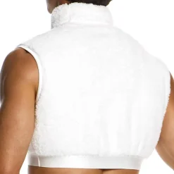 Modus Vivendi Débardeurs-Crop Top Fourrure Blanc