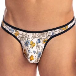 L'Homme invisible Strings-Cross String Bikini Sevres Blanc