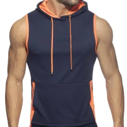 Addicted Débardeurs-Débardeur à Capuche AD Bleu Marine