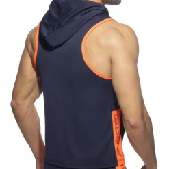 Addicted Débardeurs-Débardeur à Capuche AD Bleu Marine