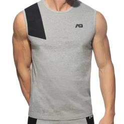 Addicted Débardeurs-Débardeur AD Coton Gris Chiné