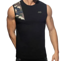 Addicted Débardeurs-Débardeur AD Coton Noir