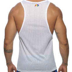 Addicted Débardeurs-Débardeur AD Rainbow Blanc