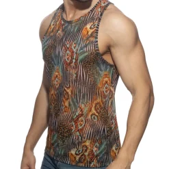 Addicted Débardeurs-Débardeur Animal Marron