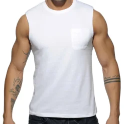 Addicted Débardeurs-Débardeur Basic Blanc