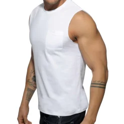 Addicted Débardeurs-Débardeur Basic Blanc