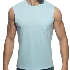 Addicted Débardeurs-Débardeur Basic Bleu Ciel