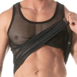 TOF Paris Débardeurs-Débardeur Circuit Mesh Noir