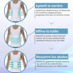 SKU Ventre Plat|Débardeurs-Débardeur Compression Ferme Noir