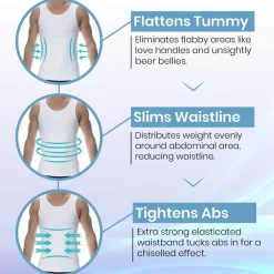 SKU Ventre Plat|Débardeurs-Débardeur Compression Ferme Noir