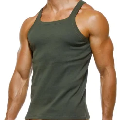 Modus Vivendi Débardeurs-Débardeur Coton Bio Kaki