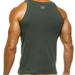 Modus Vivendi Débardeurs-Débardeur Coton Bio Kaki