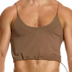 Modus Vivendi Débardeurs-Débardeur Crop Antibactérien Chair Foncée