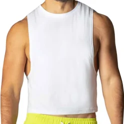 Bike Débardeurs-Débardeur Crop Pride Blanc