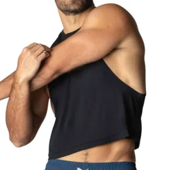 Bike Débardeurs-Débardeur Crop Pride Noir