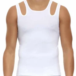 Modus Vivendi Débardeurs-Débardeur Double Hole Blanc