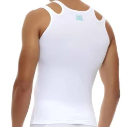 Modus Vivendi Débardeurs-Débardeur Double Hole Blanc