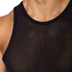 Bike Débardeurs-Débardeur en Mesh Noir