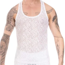 Barcode Débardeurs-Débardeur Joshua Blanc