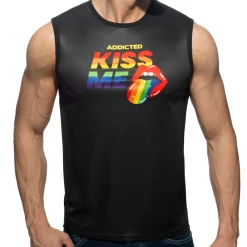 Addicted Débardeurs-Débardeur Kiss Me Noir